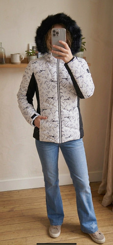 Giacca sci bianca nera - giacca,